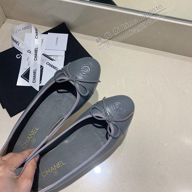 Chanel女鞋 香奈兒頂級芭蕾舞鞋 Chanel羊皮舒適平底鞋  naq1072